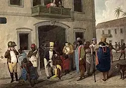 Slavenmarkt, Rua do Valongo (Augustus Earle)