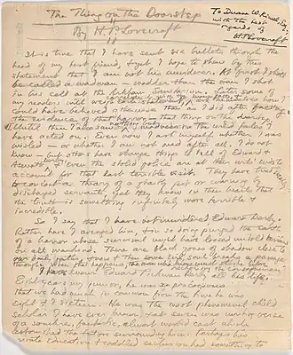 Het ding op de drempel