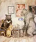 "The Three Bears", illustratie bij English Fairy Tales van Flora Annie Steel
