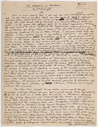 The Whisperer in Darkness