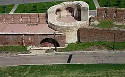 Gedeelte van de oostelijke muur