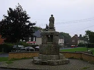 Het oorlogsmonument in Severals-park.
