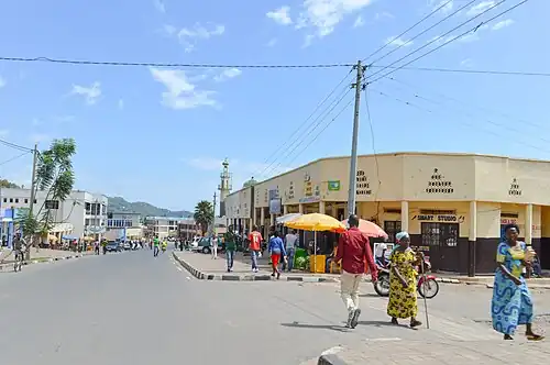 Een straat in het centrum