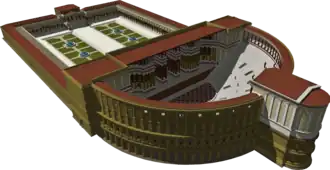 Reconstructie van het Theater van Pompeius
