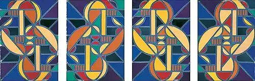 Glas-in-loodcompositie I