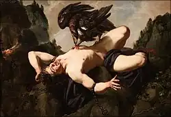 Prometheus door Theodoor Rombouts in het Koninklijke Musea voor Schone Kunsten van België