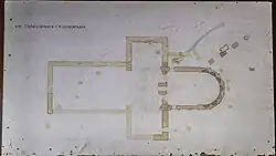 Oorspronkelijke plattegrond van de kerk
