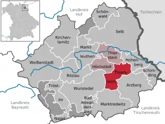 Kaart van Thiersheim