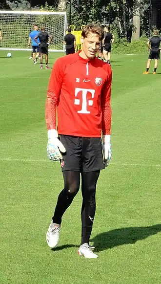 Nijhuis tijdens een training van FC Utrecht (2022)