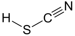 Structuurformule van thiocyaanzuur