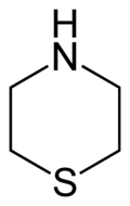 Structuurformule van thiomorfoline