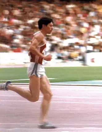 Thomas Wessinghage tijdens een atletiekwedstrijd in Keulen in 1981.