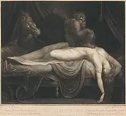 Gravure naar Füssli's werk door Thomas Burke, 1783