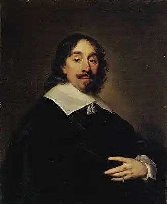 Thomas Cletcher rond 1660, geportretteerd door Cornelis Janssens van Ceulen
