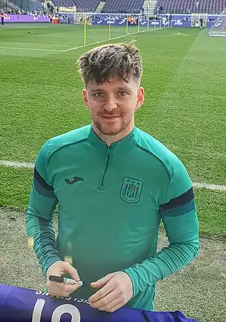 Thomas Foket bij RSC Anderlecht in 2025