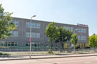 Locatie van het voormalige Diezer College, tegenwoordig Thorbecke Scholengemeenschap