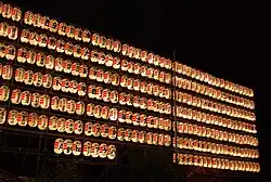 Duizend lichten van het Hanen Festival bij Hanazono Jinja in Tōkyo