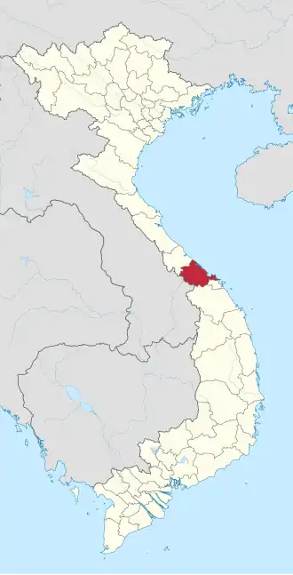 Kaart van Thừa Thiên Huế