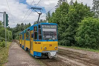 Thüringerwaldbahn op de kaart