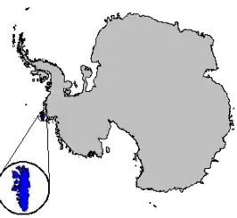 Kaart van Thurstoneiland