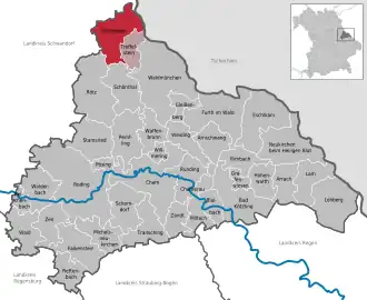 Kaart van Tiefenbach