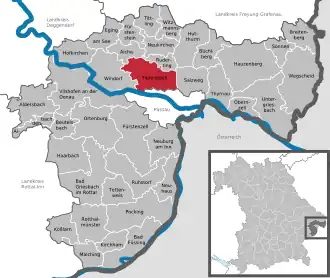 Kaart van Tiefenbach