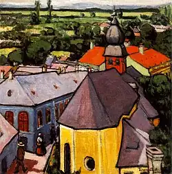 Gezicht op Nagybánya (1908)