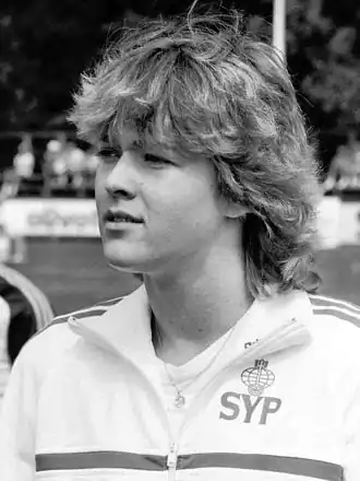Tijdens een Europacup meeting in 1983 in Sittard