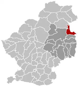 Kaart van Tilloy-lez-Marchiennes