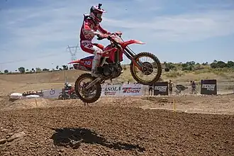 Tim Gajser tijdens de GP van Spanje