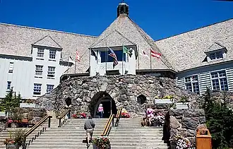 De Timberline Lodge in de zomer