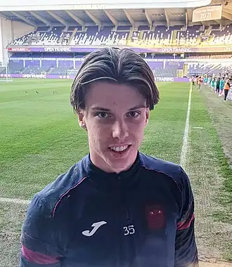 Timo Schlieck voor RSC Anderlecht in 2025