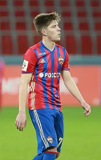 Zjamaletdinov in 2017 als speler van CSKA Moskou