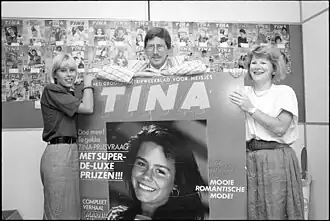 Tina presentatie bij VNU in A'dam, 1989