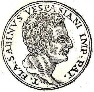 Titus Flavius Sabinus in de "Promptuarii Iconum Insigniorum"