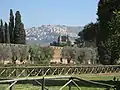 Uitzicht op Tivoli vanuit Villa Adriana