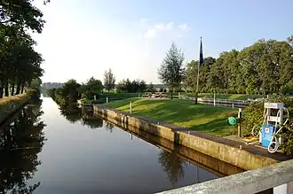 De Prinsenwijk en haven bij Oldeberkoop in 2007