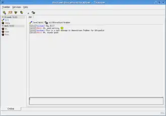 Tkabber's hoofdvenster