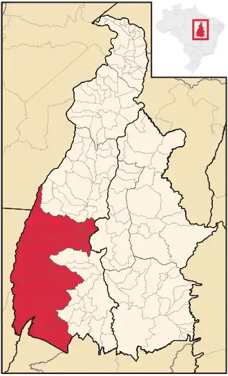 Ligging van de Braziliaanse microregio Rio Formoso in Tocantins