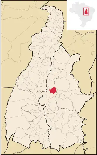 Kaart van Aparecida do Rio Negro