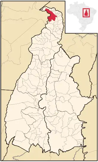 Kaart van Araguatins