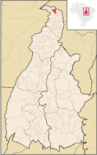 Kaart van Augustinópolis