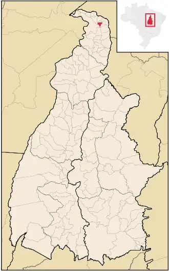 Kaart van Axixá do Tocantins