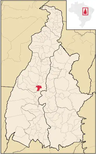 Kaart van Barrolândia