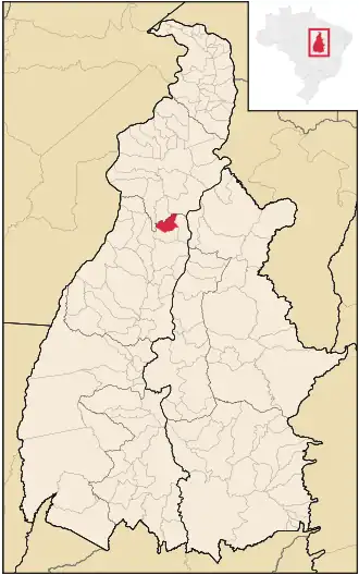 Kaart van Brasilândia do Tocantins