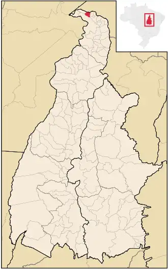 Kaart van Buriti do Tocantins