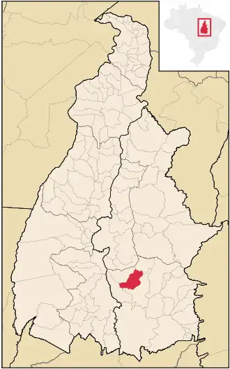 Kaart van Chapada da Natividade