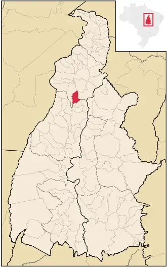 Kaart van Colinas do Tocantins