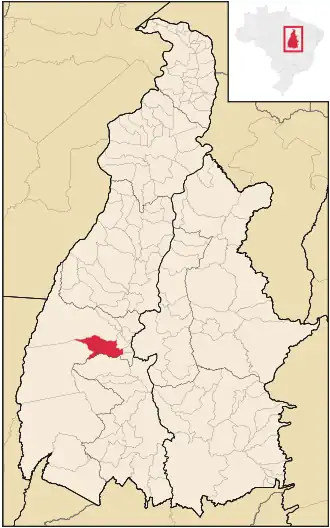 Kaart van Cristalândia