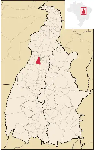 Kaart van Itaporã do Tocantins